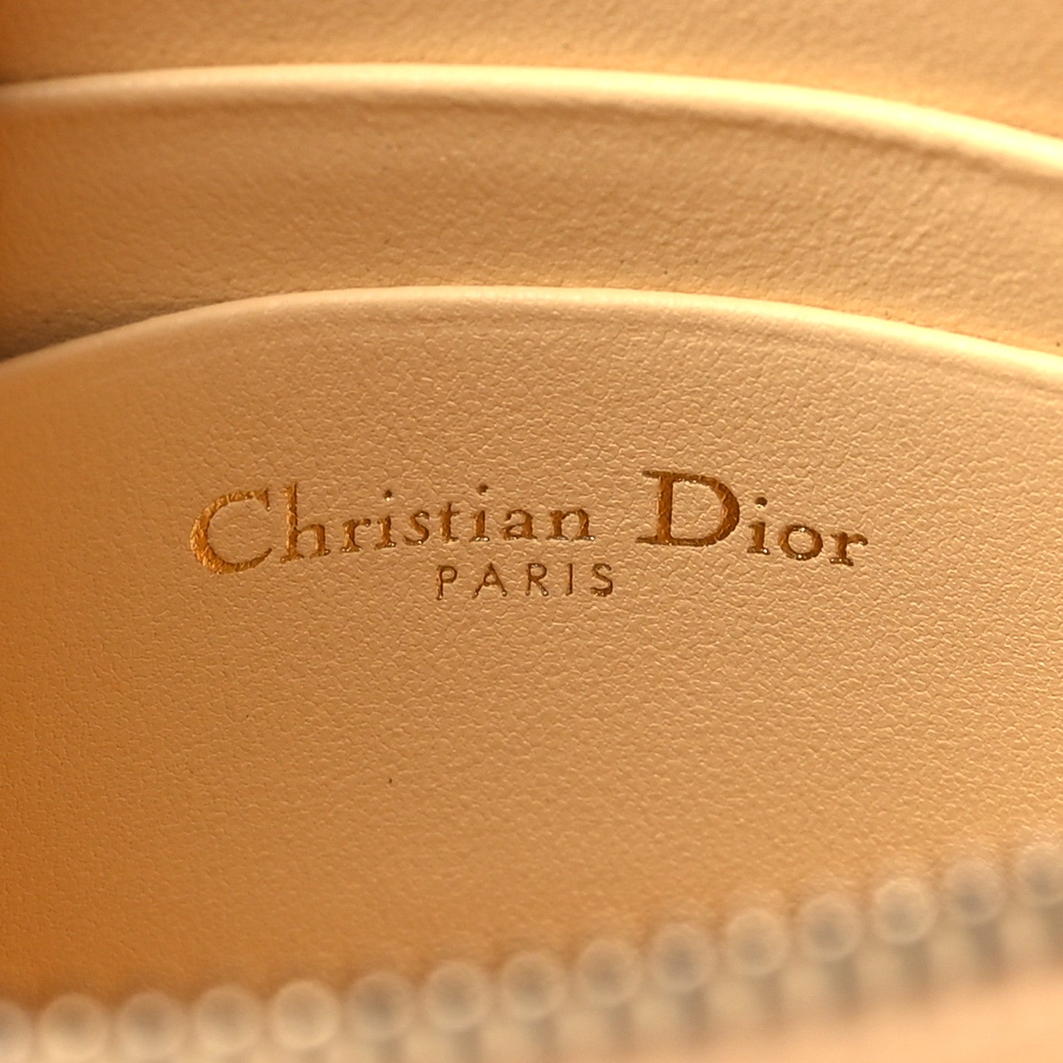 Christian Dior Goatskin Saddle Rodeo Pouch Pastel Light Yellow