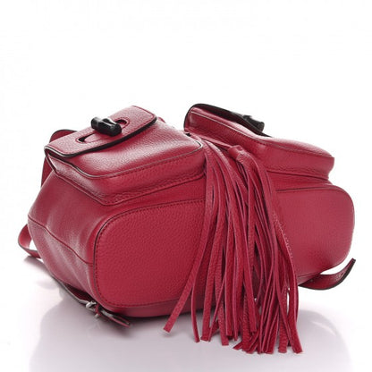 Gucci Cellarius Calfskin Medium Bamboo Backpack Petunia 4 of 7