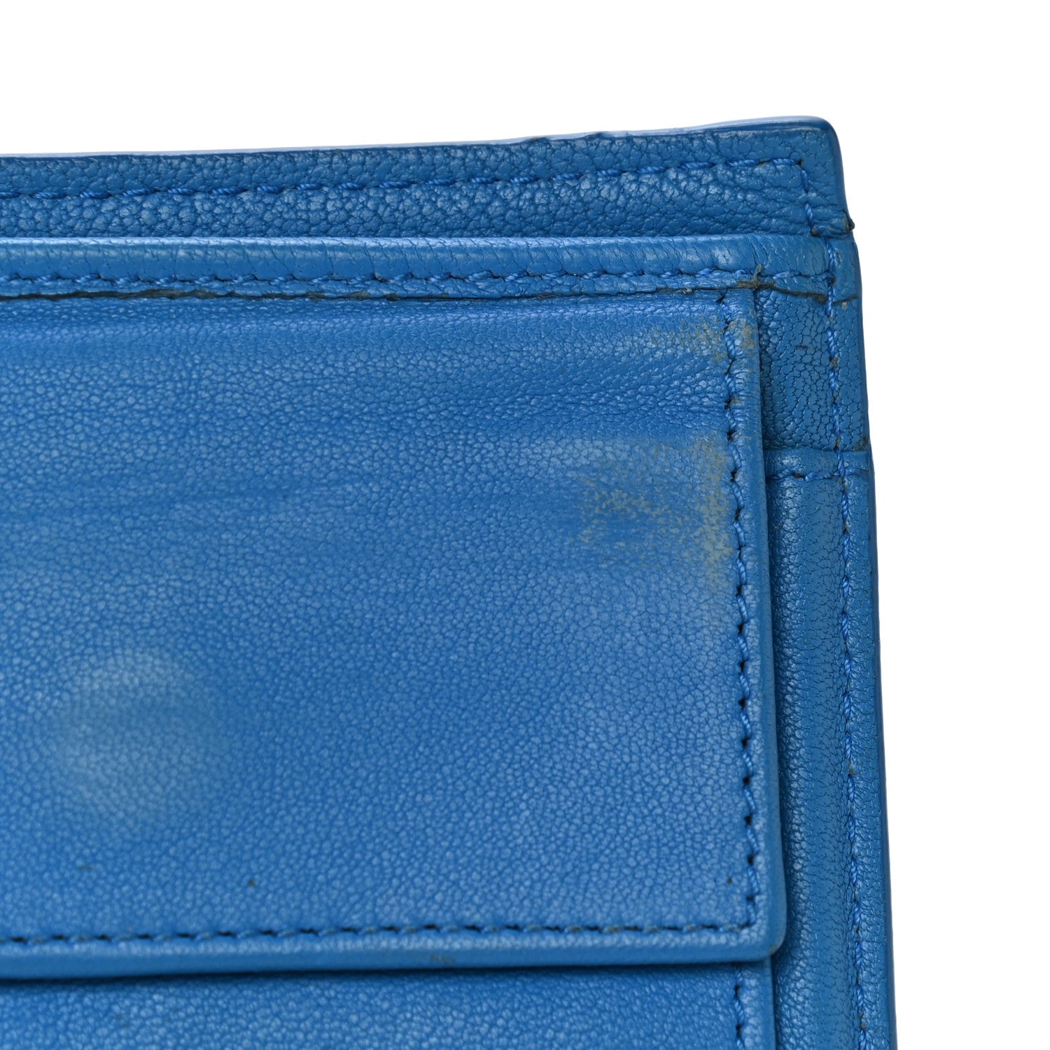 Bottega Veneta Nappa Intrecciato Bi-Fold Wallet Blue 10 of 19