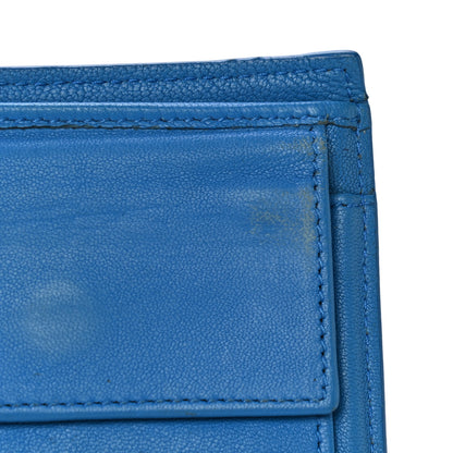 Bottega Veneta Nappa Intrecciato Bi-Fold Wallet Blue 10 of 19