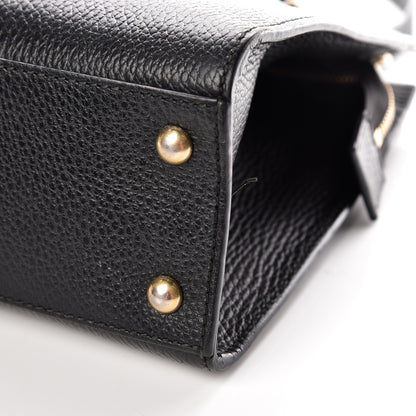 Gucci Pebbled Calfskin Medium Soho Top Handle Satchel Black 6 of 10