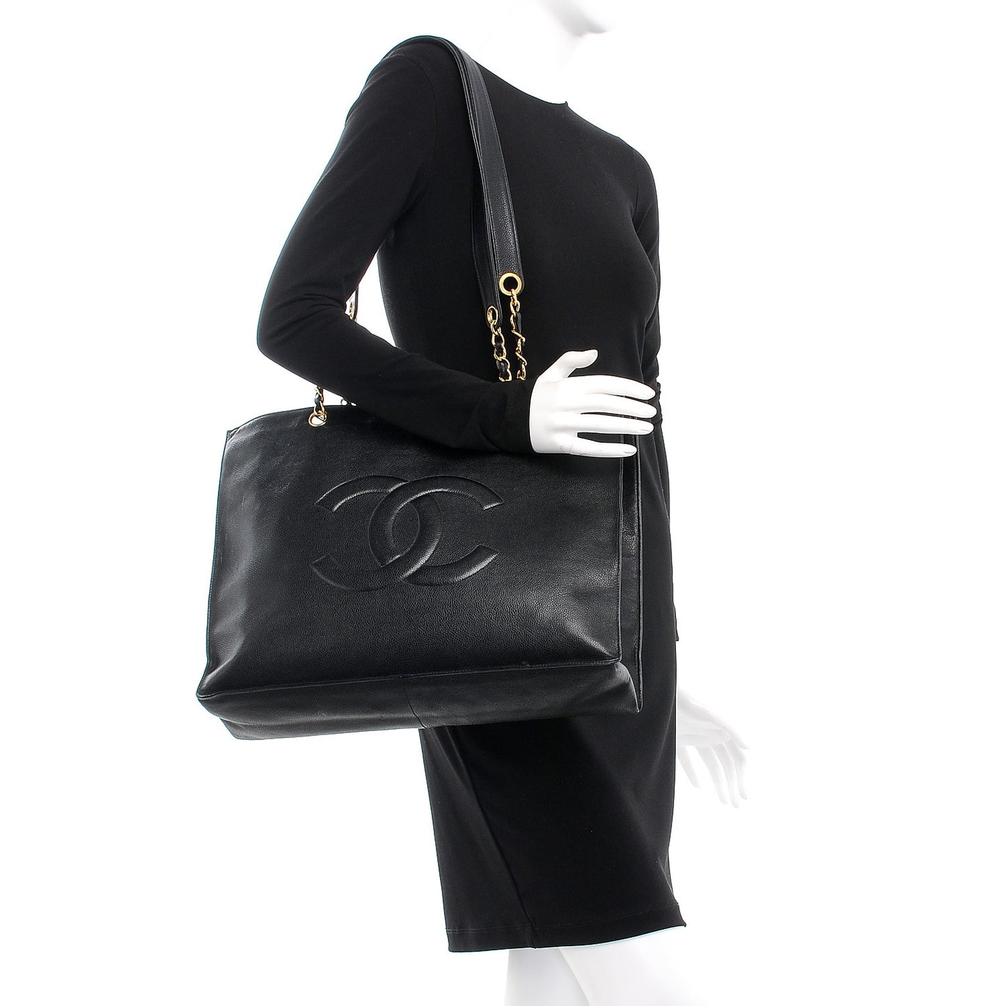 Caviar Shopper Tote Black