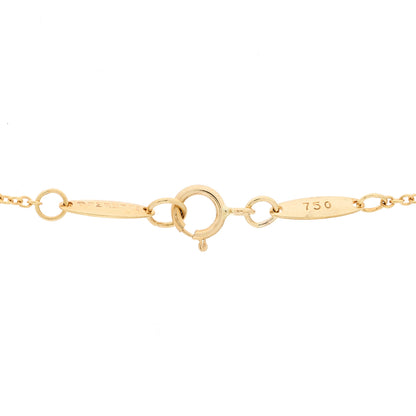 Tiffany 18K Yellow Gold 18mm Elsa Peretti Bean Pendant Necklace 8 of 8