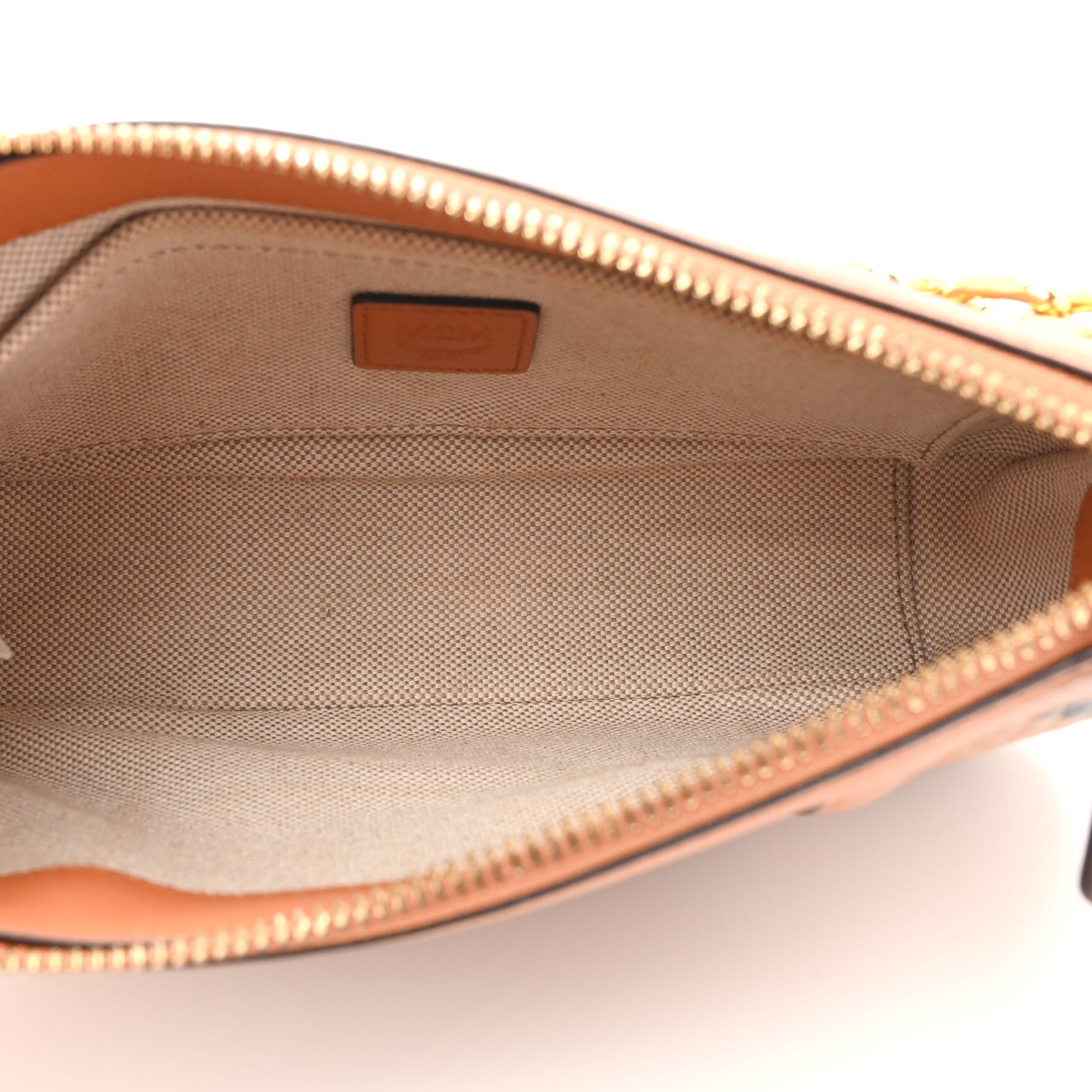 MCM Visetos Nappa Mini Delmy Chain Shoulder Bag Cognac 5 of 13