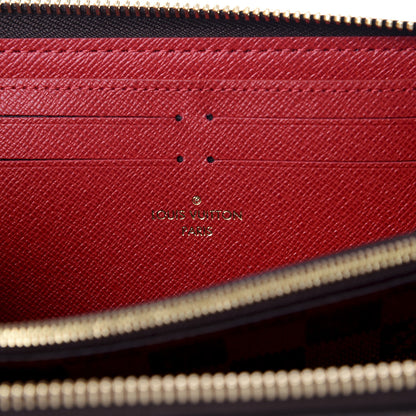 Louis Vuitton Damier Ebene Clemence Wallet Cherry 7 of 10