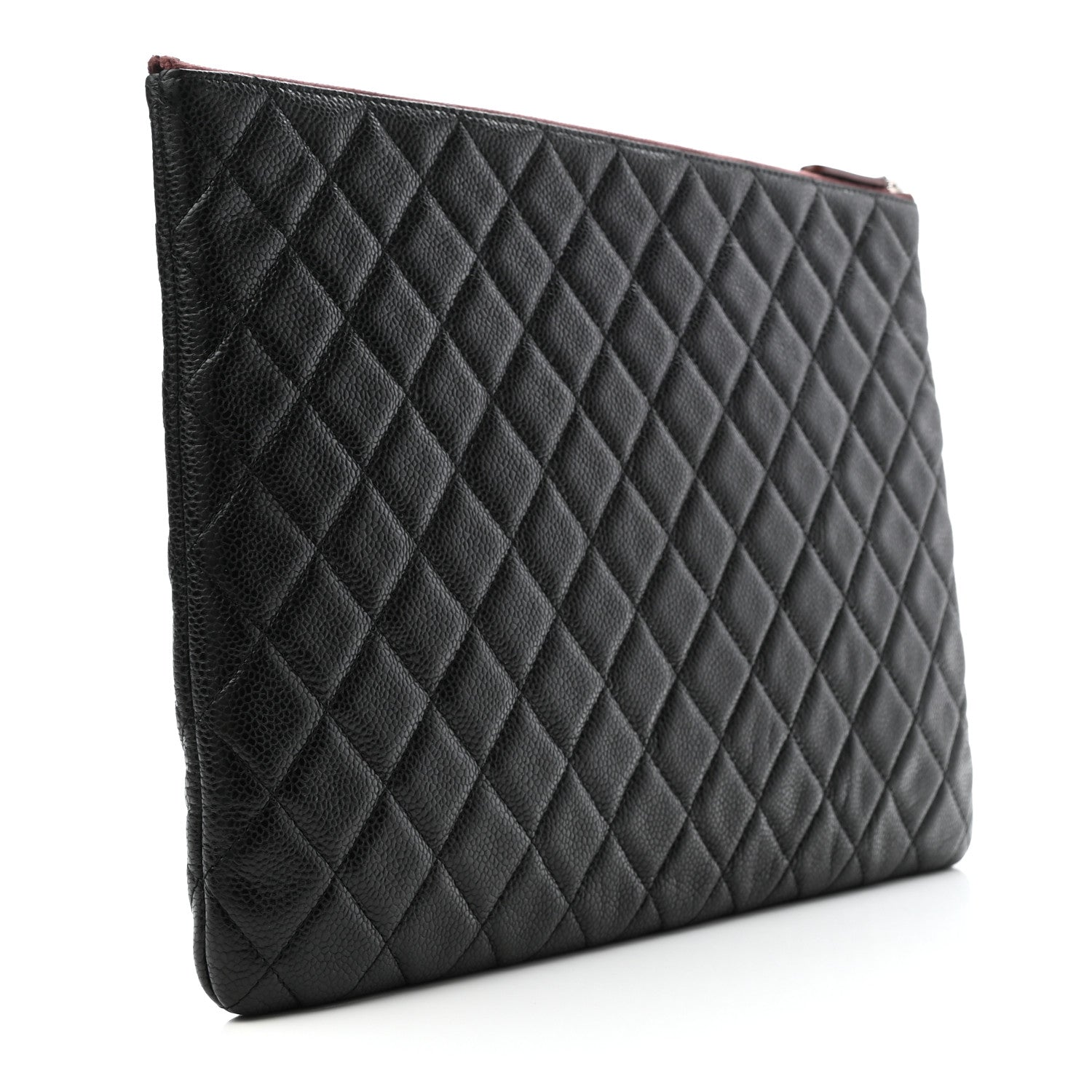 Chanel Caviar Quilted Large Cosmetic Case Black 3 of 7
