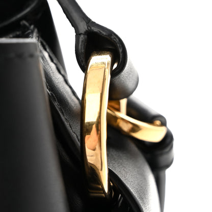 Christian Dior Calfskin CD Embossed Medium C'est Chain Bucket Bag Black 12 of 13