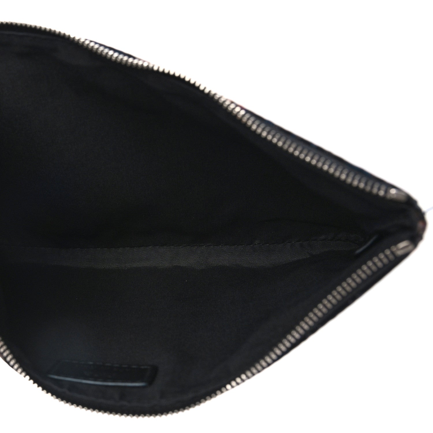 Christian Dior x Sorayama Nylon Grained Calfskin Oblique Zipped Pouch Navy Blue 5 of 9