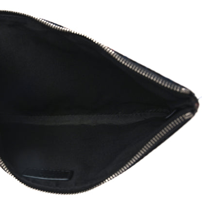 Christian Dior x Sorayama Nylon Grained Calfskin Oblique Zipped Pouch Navy Blue 5 of 9