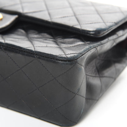 Chanel Lambskin Quilted Medium Double Flap Black 11 of 19