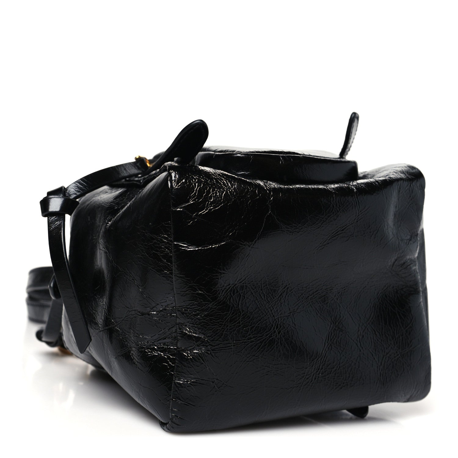 Prada Soft Lux Calfskin Mini Dangle Top Handle Bag Black 4 of 11