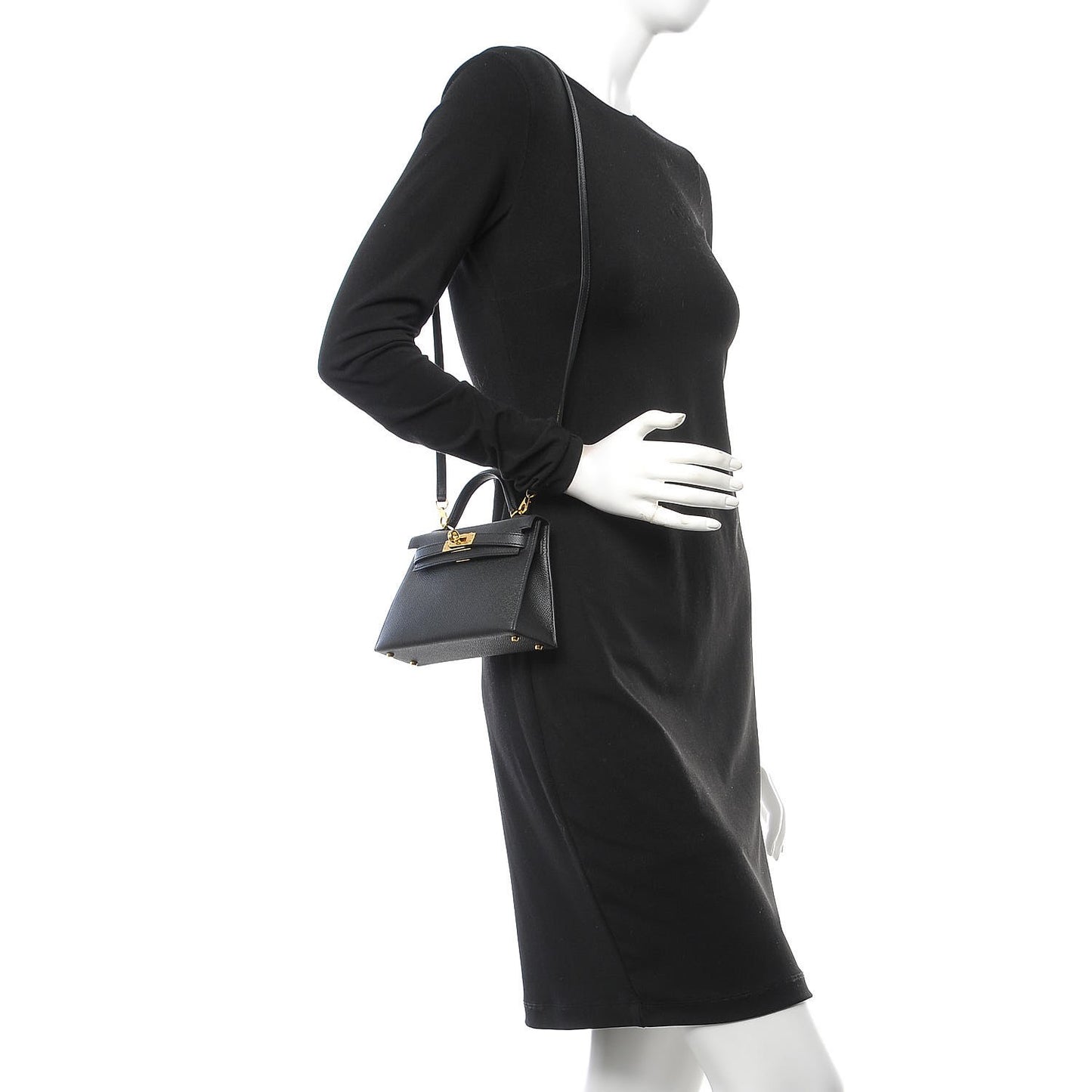 Epsom Mini Kelly Sellier 20 Black