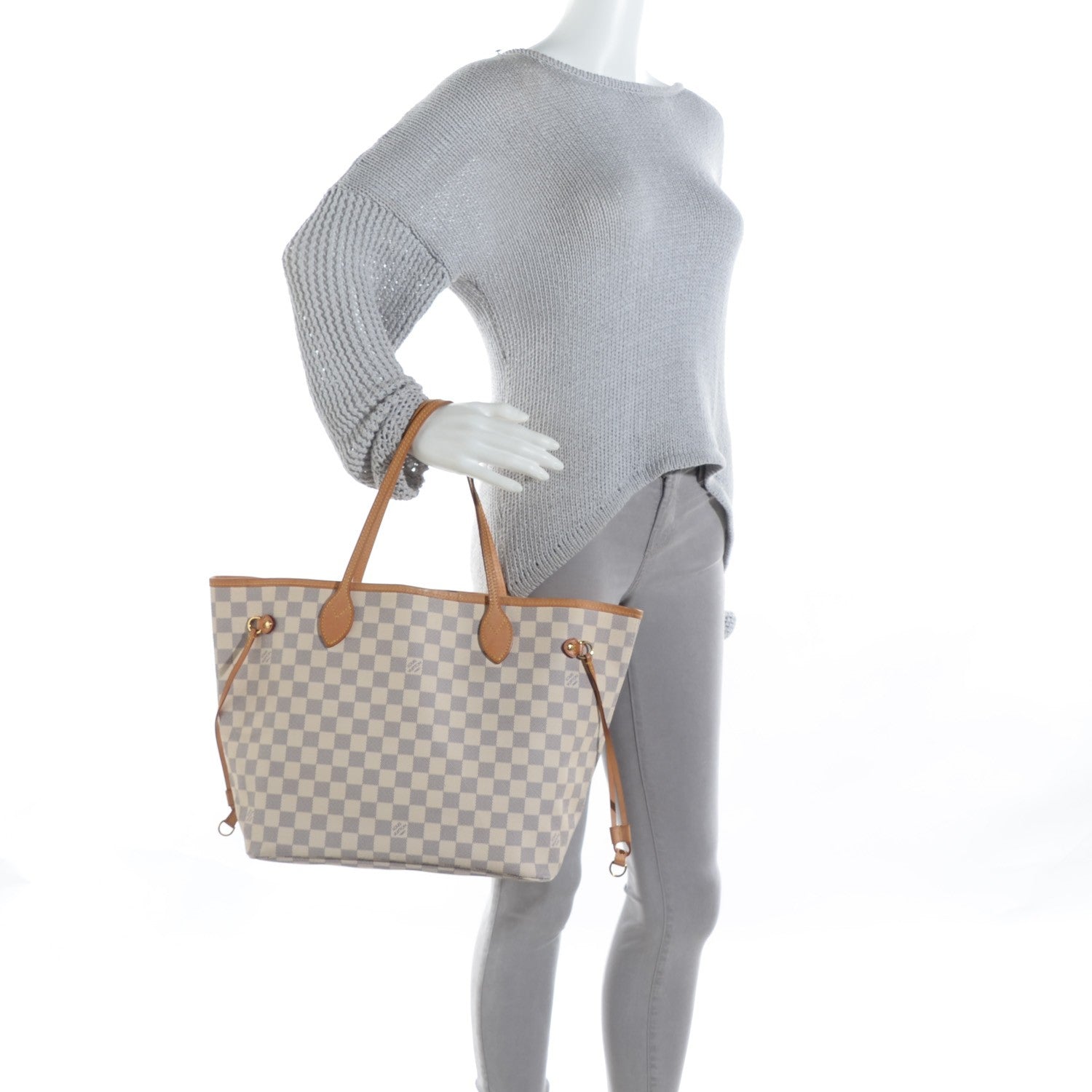 Louis Vuitton Damier Azur Neverfull MM 2 of 8