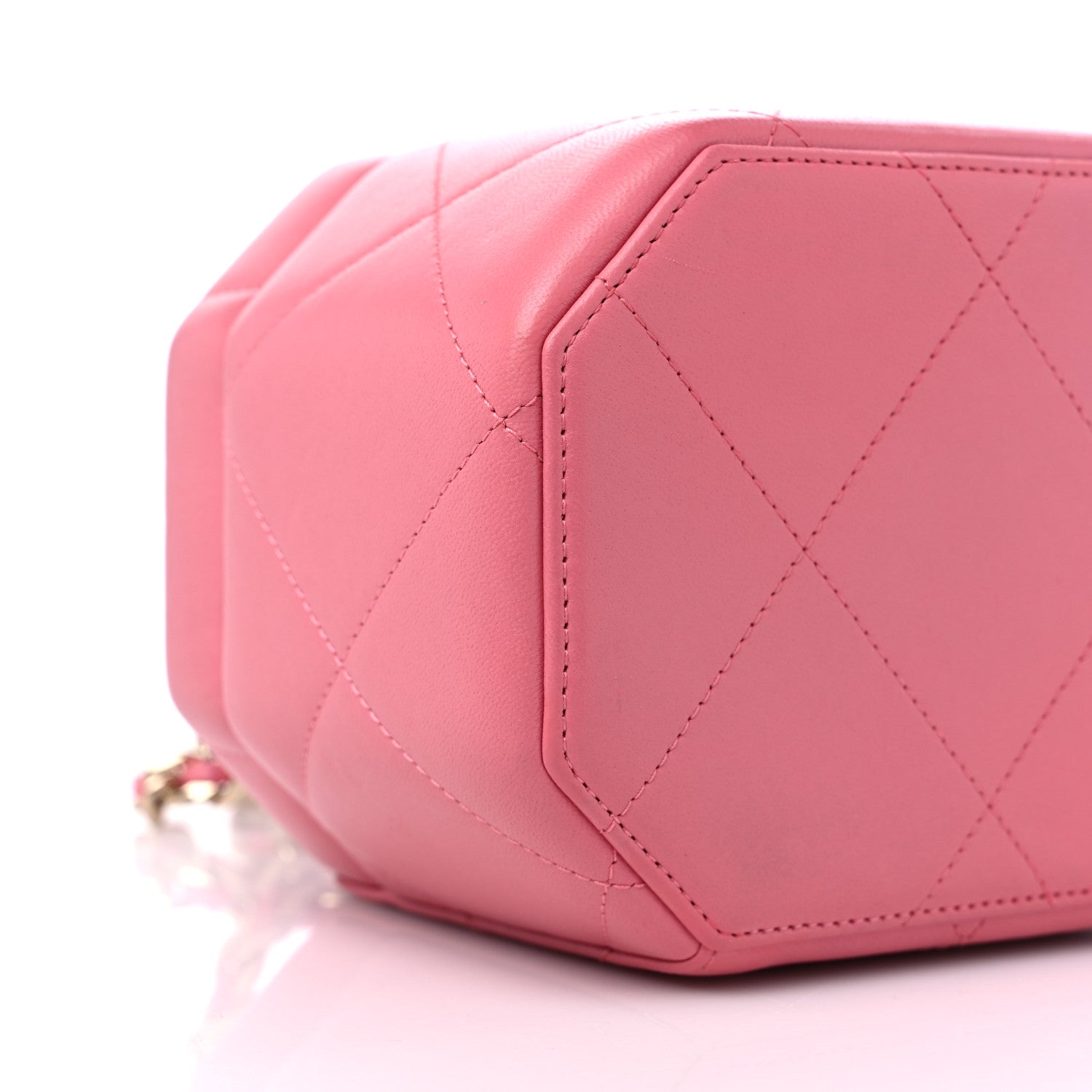 Chanel Lambskin Quilted Vendome Case Pink 8 of 9