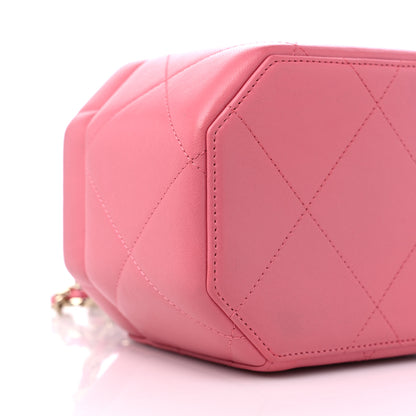 Chanel Lambskin Quilted Vendome Case Pink 8 of 9