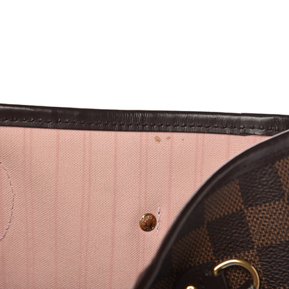 Louis Vuitton Damier Ebene Neo Neverfull MM Rose Ballerine 19 of 20