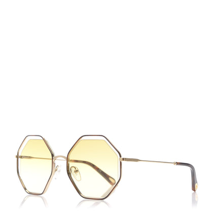 Chloe Octagonal Sunglasses CE132S Gold 1 of 9