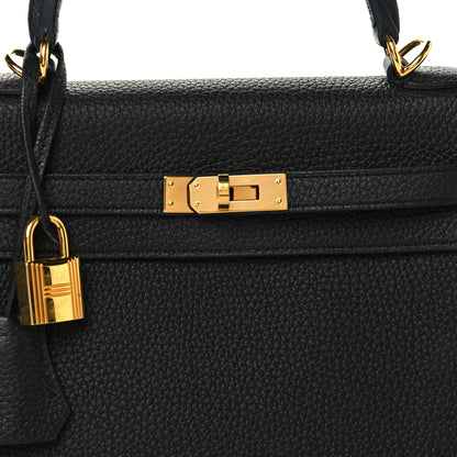 Hermes Togo Kelly Retourne 25 Black 8 of 16