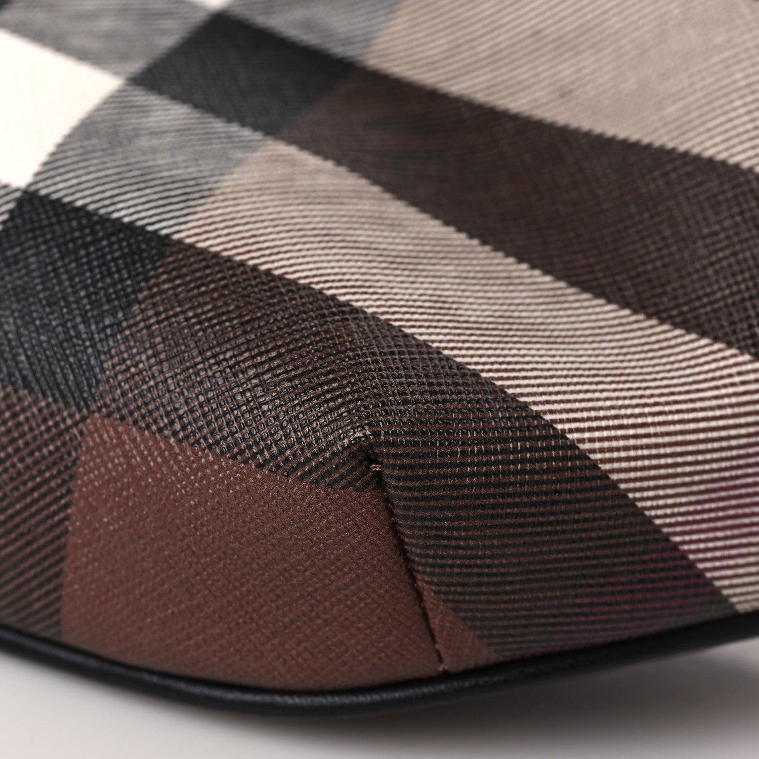 Burberry E-canvas Check Bum Bag Dark Birch Brown 9 of 9