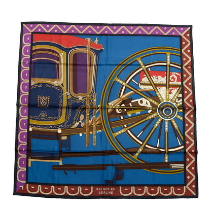 Hermes Silk Balade En Berline Scarf 90 1 of 4