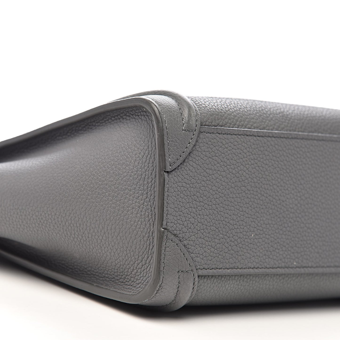 Baby Drummed Calfskin Nano Luggage Kohl