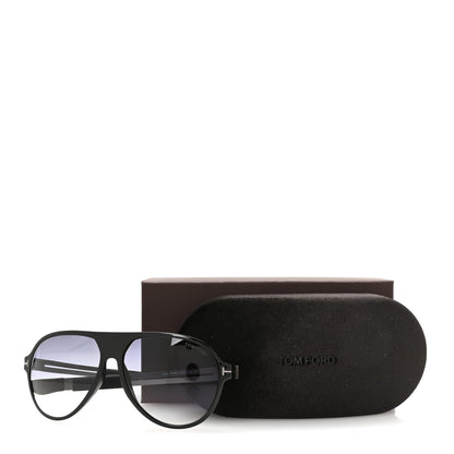 Tom Ford Acetate Oscar Pilot Sunglasses TF881  Black 8 of 8