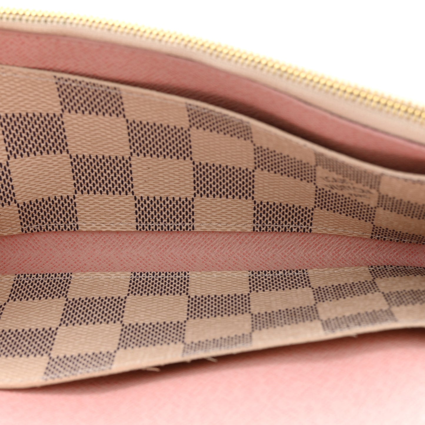 Damier Azur Emilie Wallet Rose Ballerine