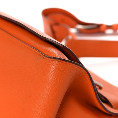 Hermes Taurillon Clemence Jypsiere 34 Orange 9 of 37