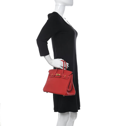 Hermes Swift Birkin 25 Rouge Casaque 2 of 12