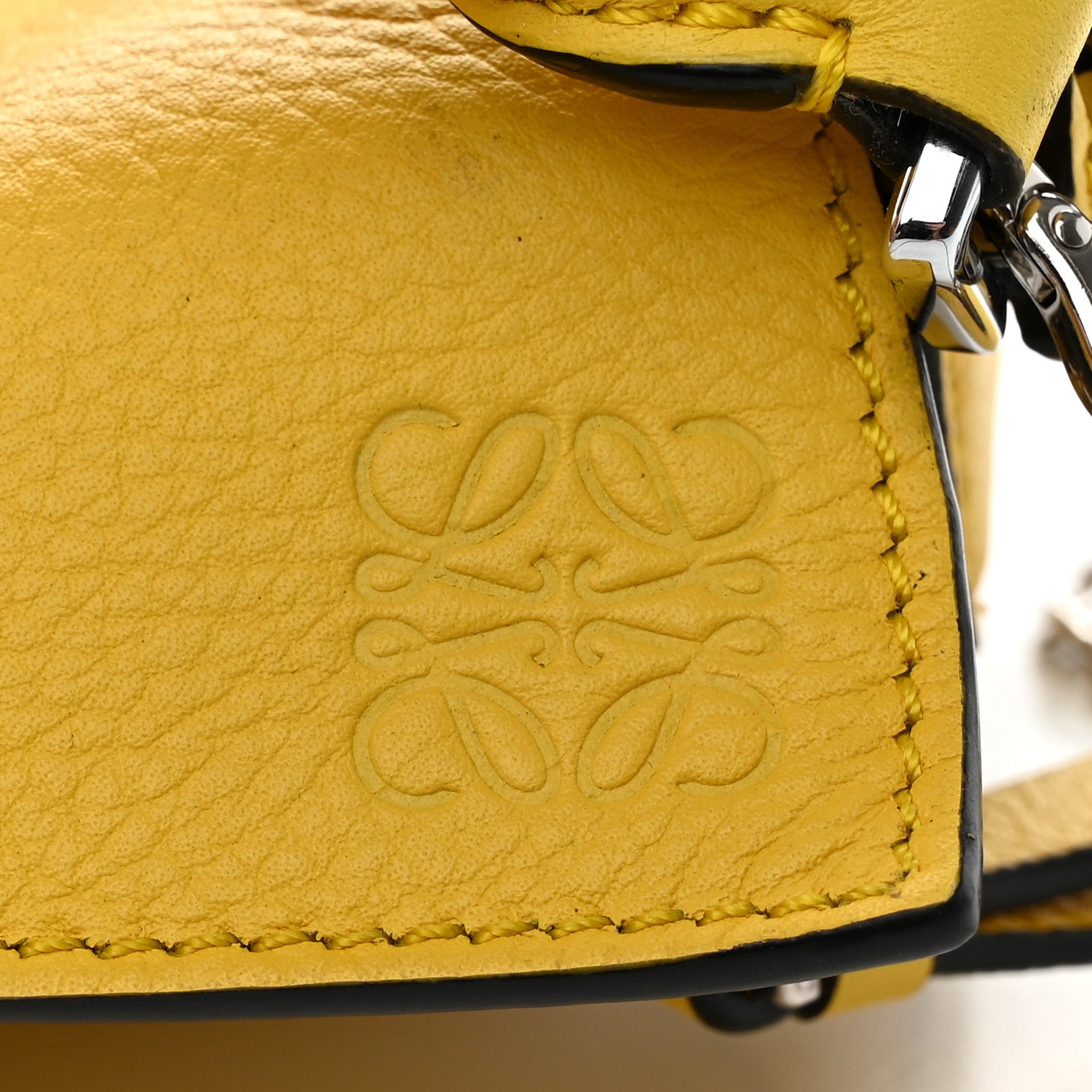 Loewe Calfskin Nano Puzzle Bag Yellow 7 of 8