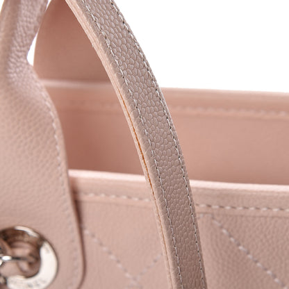 Chanel Caviar Quilted Small Deauville Bowling Bag Light Pink 8 of 13