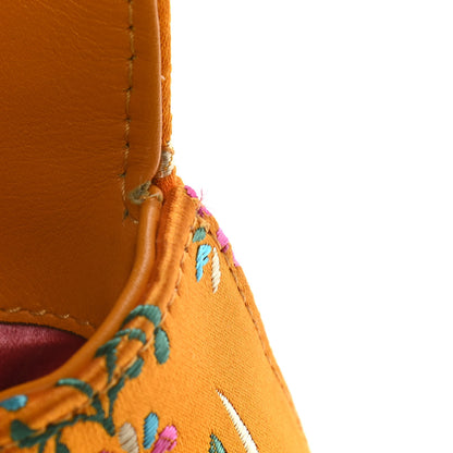 Gucci Jacquard Matelasse Floral Medium GG Marmont Shoulder Bag Yellow 17 of 17