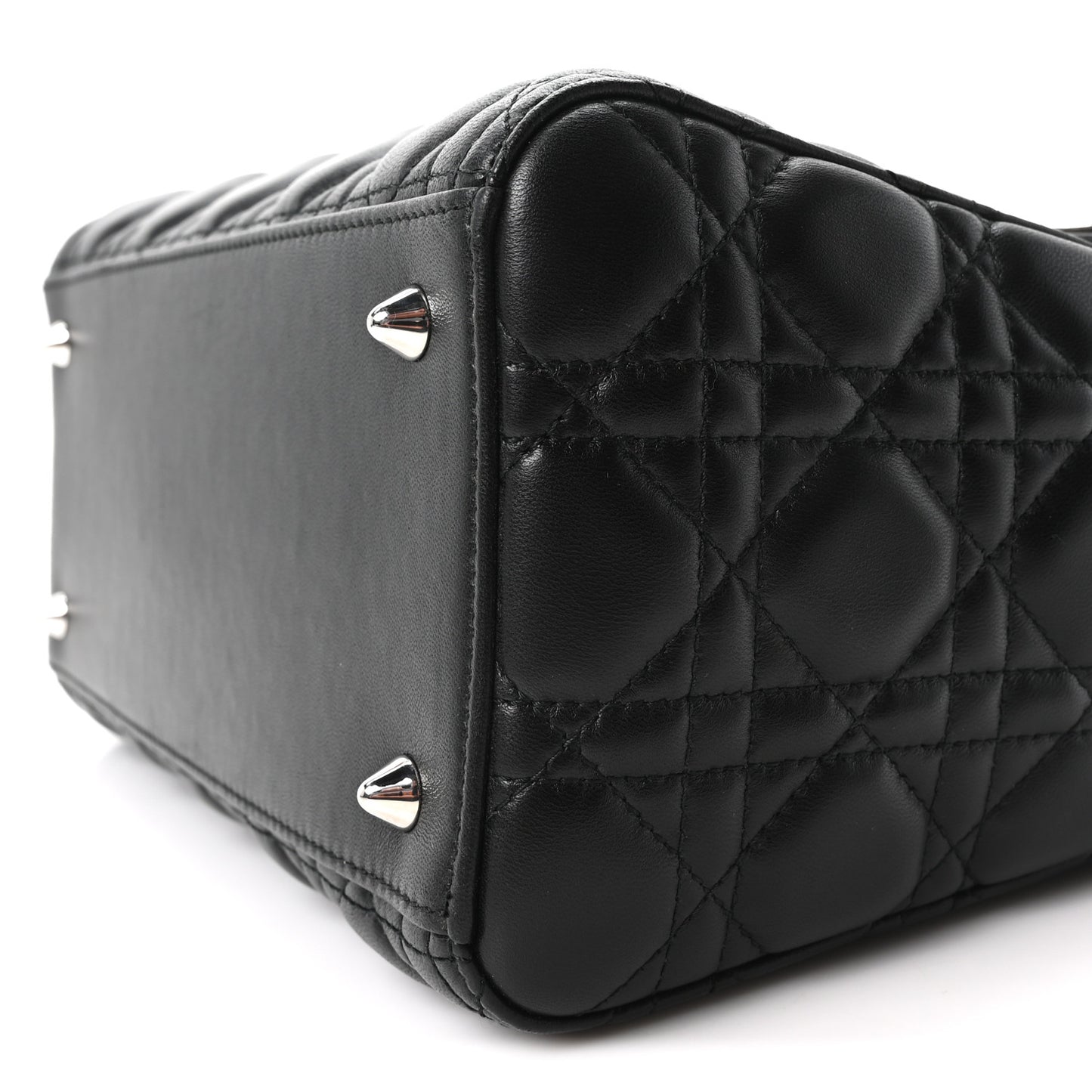 Lambskin Cannage Medium Lady Dior Black