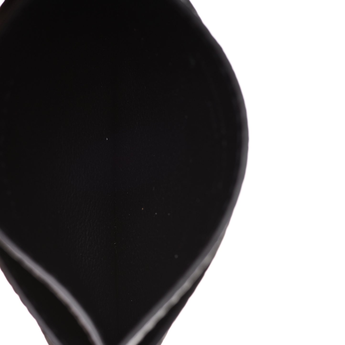 Calfskin Skull Card Holder Grey