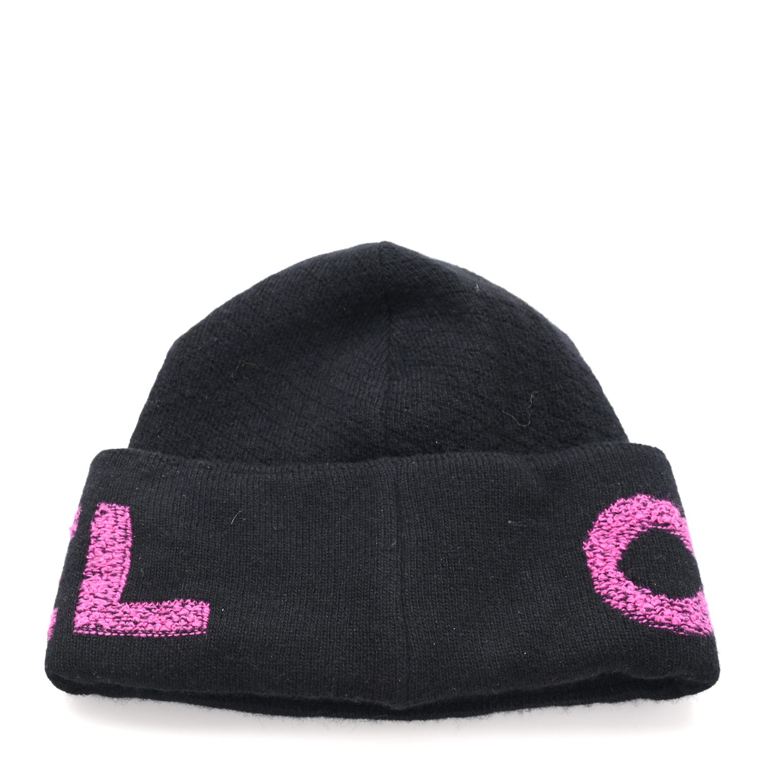 Chanel Cashmere Logo Beanie Hat Black Fuchsia 1818924 – FASHIONPHILE