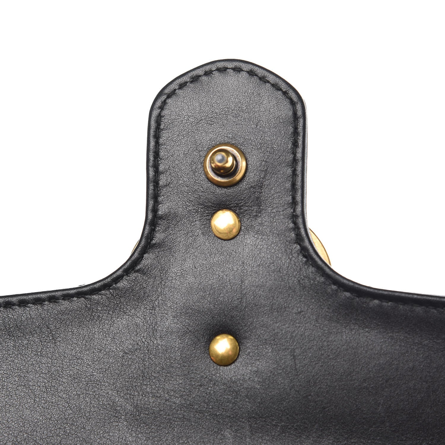 Gucci Calfskin Matelasse Mini GG Marmont Shoulder Bag Black 13 of 15