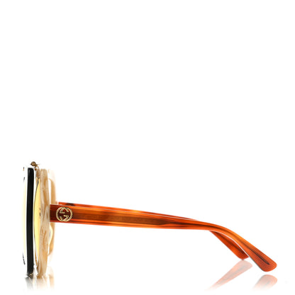 Gucci Acetate Oversized Flip Up Sunglasses GG0088S Tortoise 4 of 9