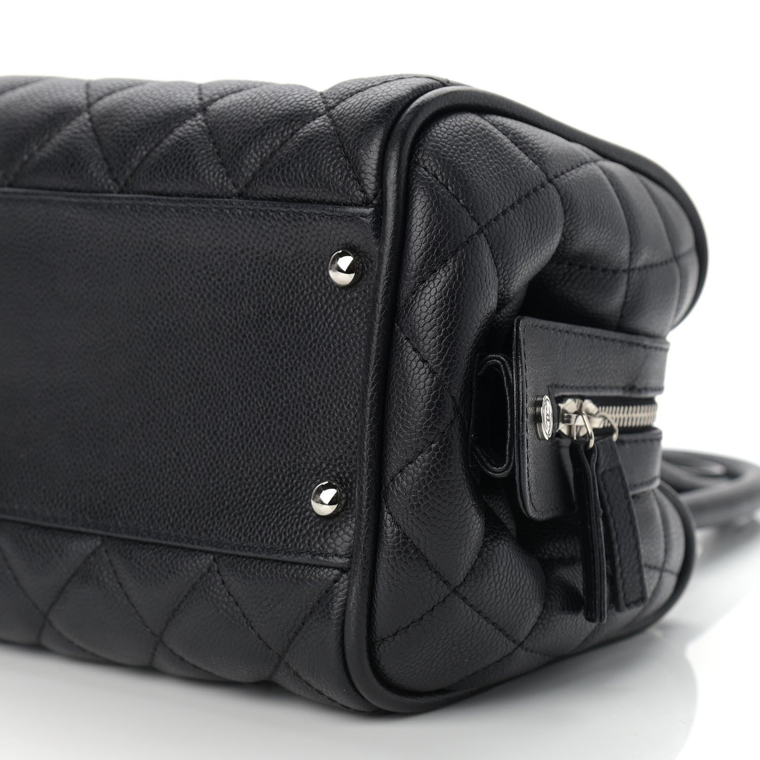 Chanel Caviar Quilted Timeless Bowler Black 9 of 10