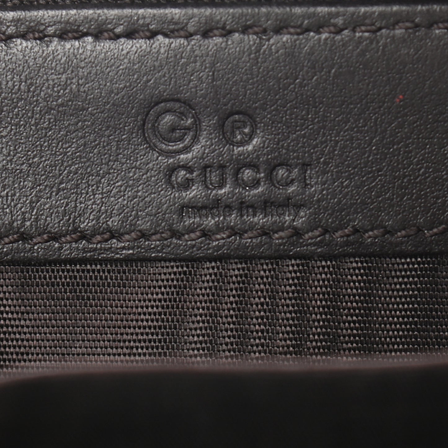 Guccissima Zip Around Coin Purse Wallet Dark Brown