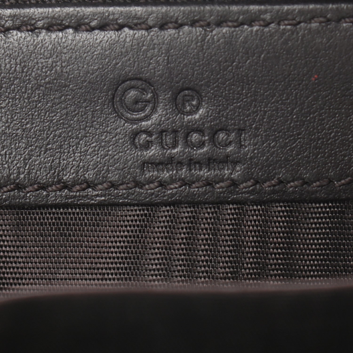 Gucci Guccissima Zip Around Coin Purse Wallet Dark Brown 6 of 8