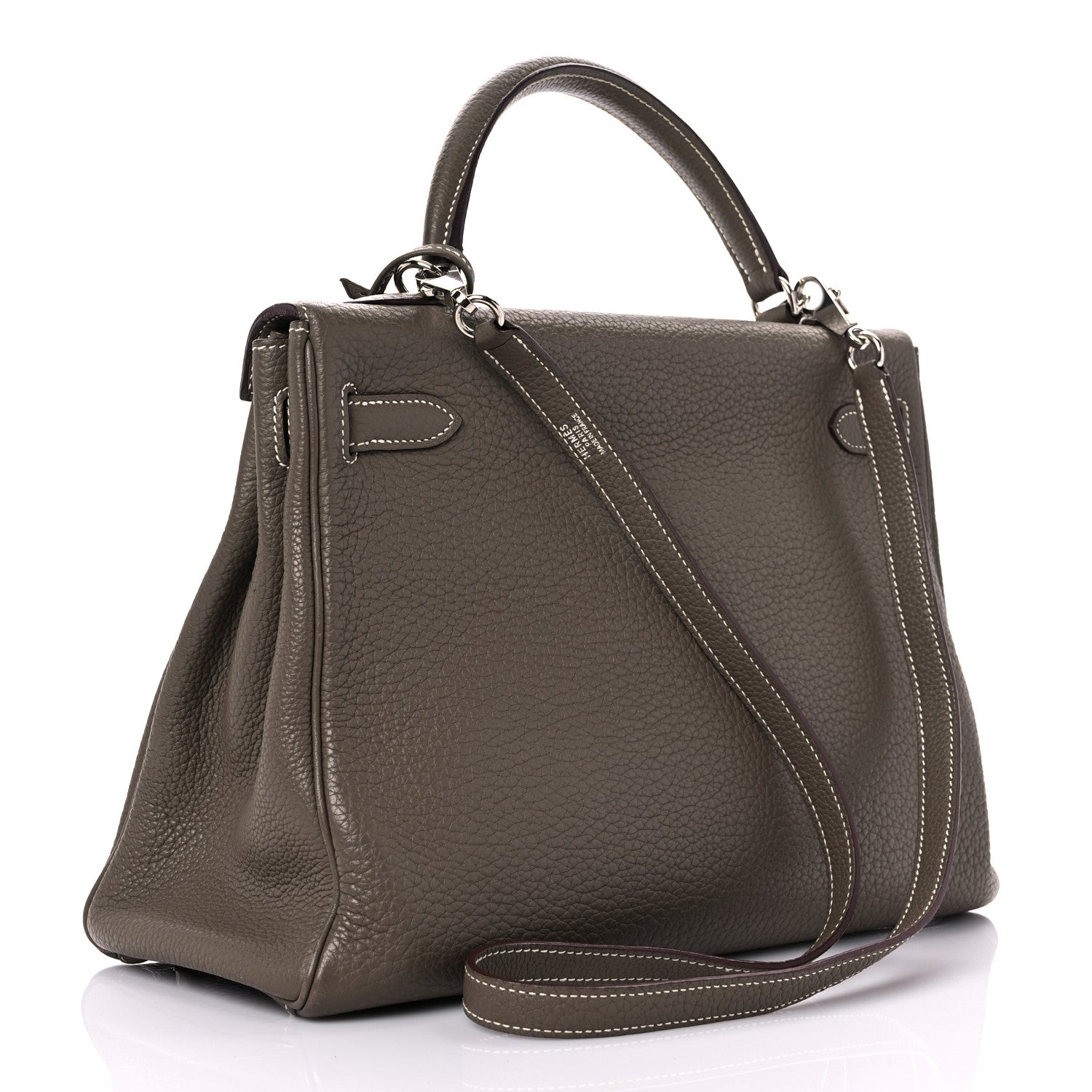 Hermes Togo Kelly Retourne 32 Etoupe 3 of 9