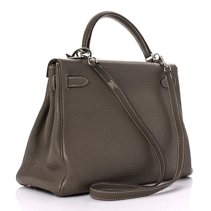 Hermes Togo Kelly Retourne 32 Etoupe 3 of 9