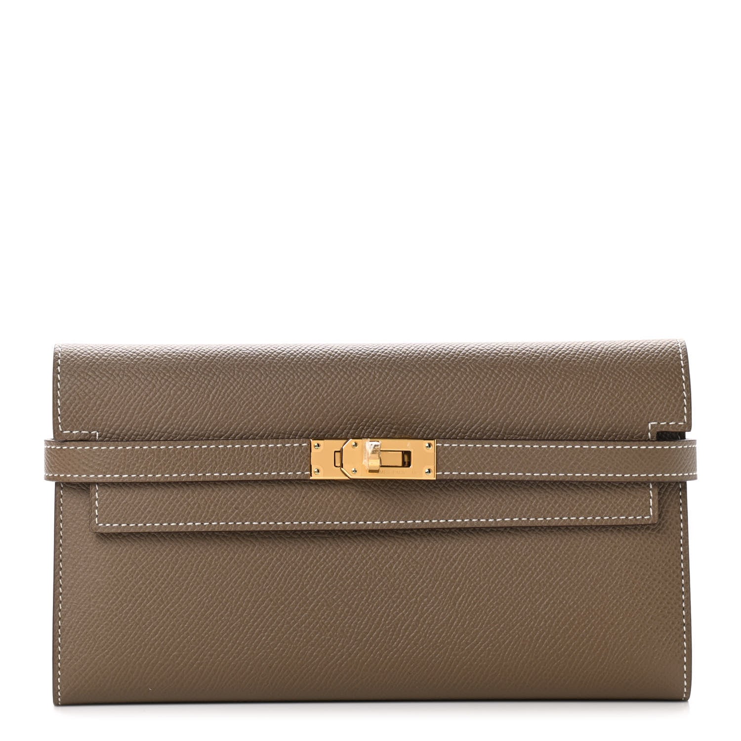Hermes Epsom Kelly Longue Wallet Etoupe 1 of 8