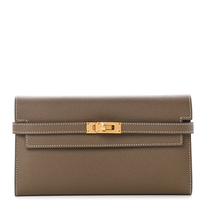Hermes Epsom Kelly Longue Wallet Etoupe 1 of 8
