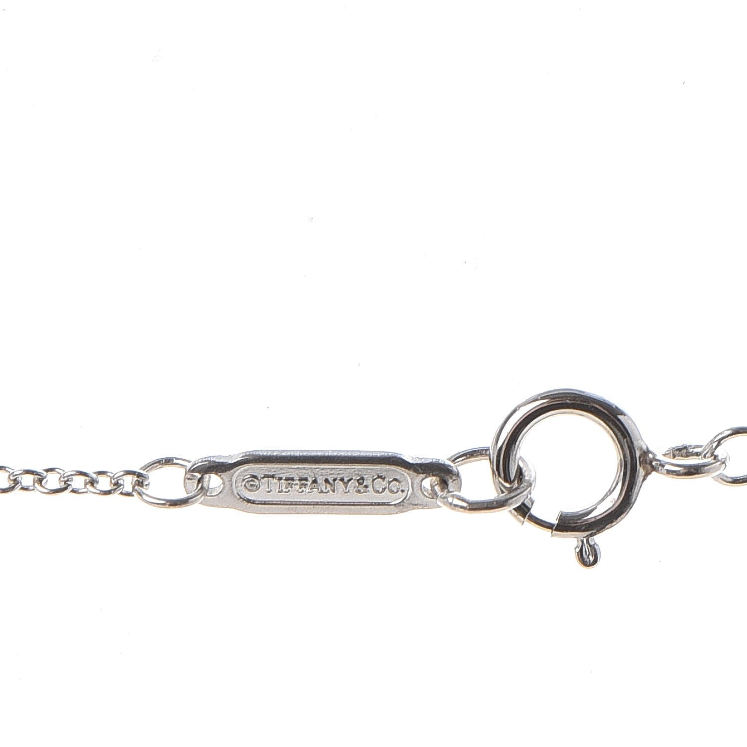 Tiffany Platinum Diamond Lock Pendant 6 of 6