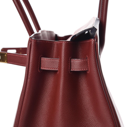 Hermes Epsom Contour Birkin 35 Rouge H 32 of 35