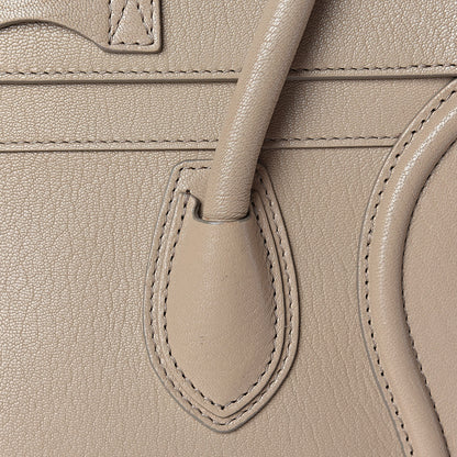 Celine Goatskin Mini Luggage Sand 12 of 14
