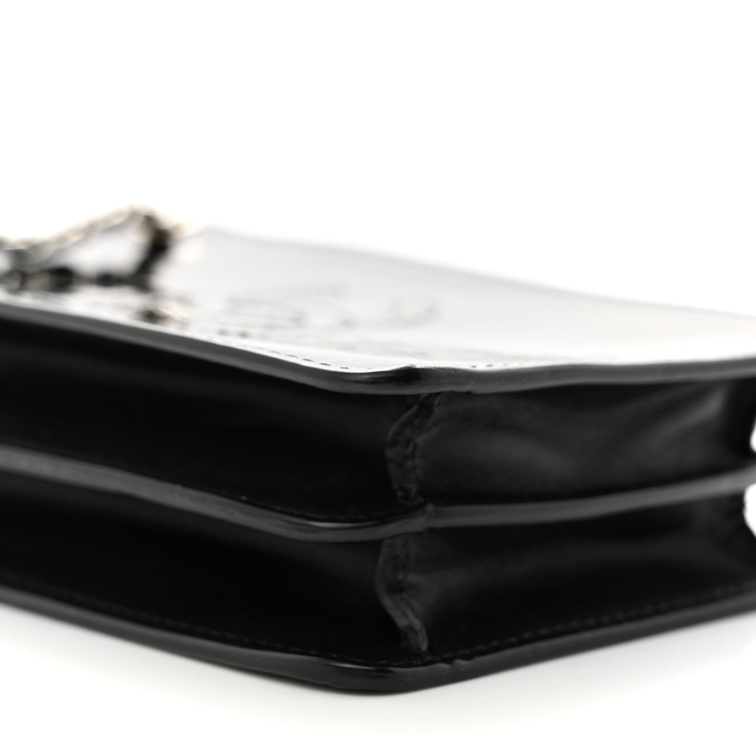 Chanel Patent CC Phone Holder Crossbody Black 9 of 11