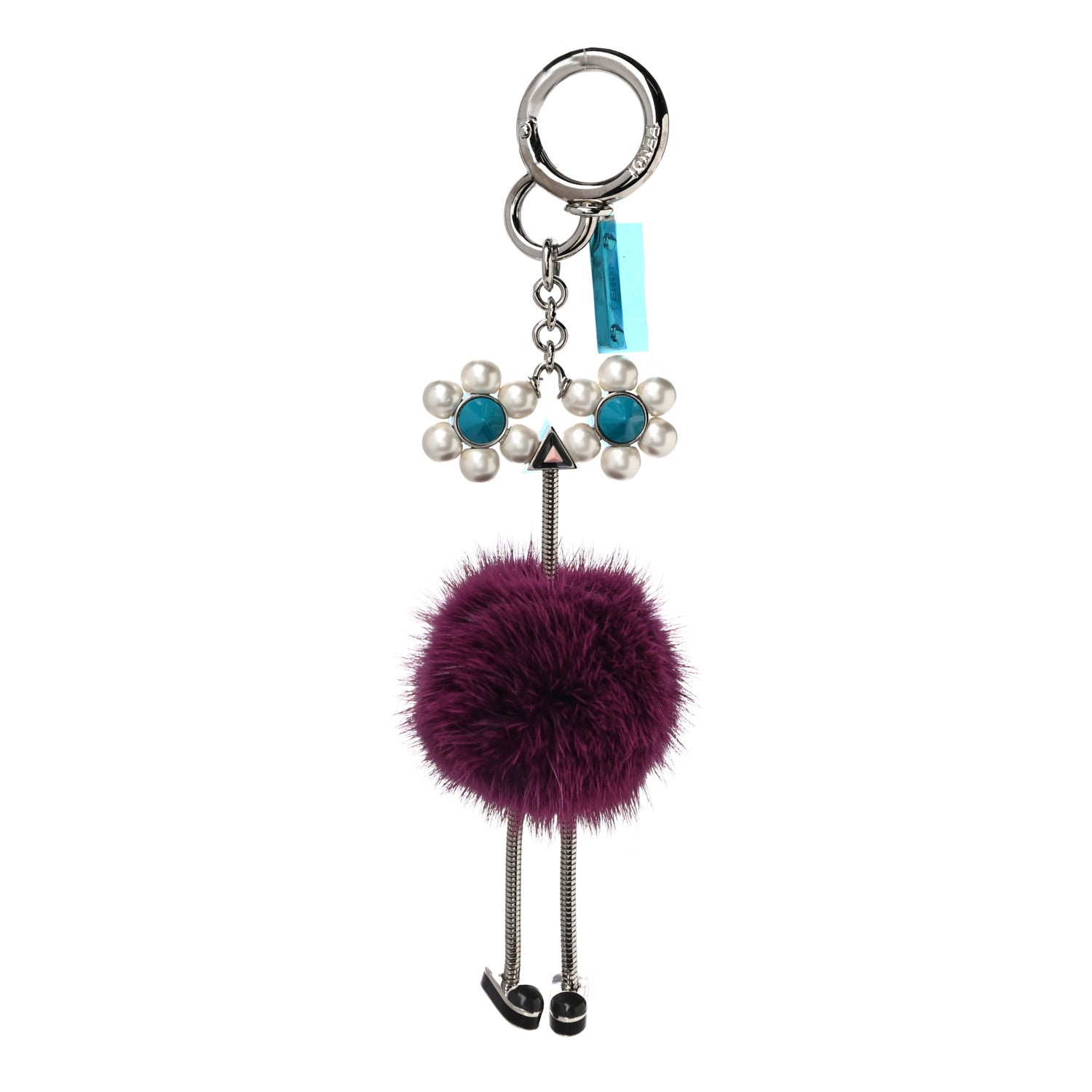 Fendi Mink Fur Pearl Chick Pom Pom Bag Charm Passion 1 of 4