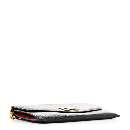 Dolce & Gabbana Lizard Effect Wallet On Chain Black 4 of 11